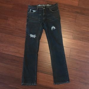 CCS Jeans with Checkered Accent